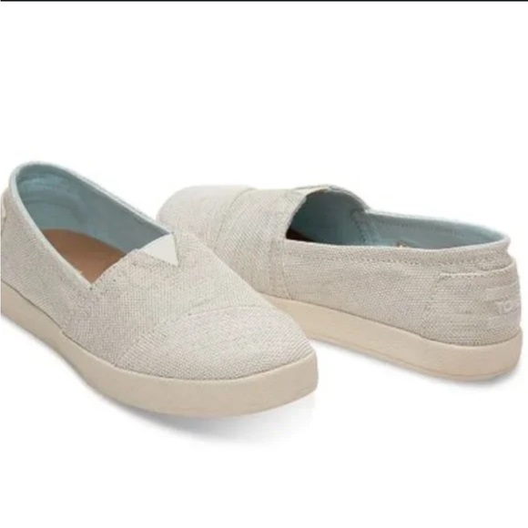 Toms Shoes - TOMS Beige Avalon Slip On Shoes Women Size 9